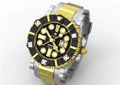 lego rolex art|Lego Rolex submariner watch.